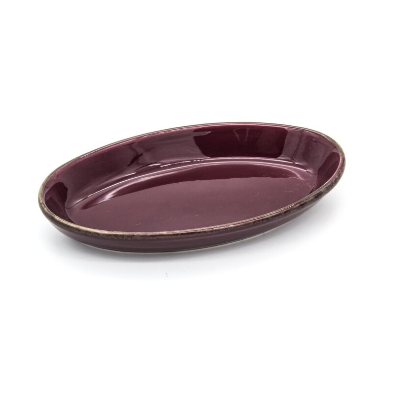 Marianna Oval Fırın Kabı Mürdüm 19 Cm - 1