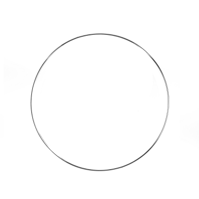 Marianna Yuvarlak Cam Tepsi Platin 31 Cm - MARIANNA