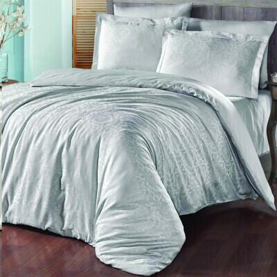 Maxstyle Jakarlı Saten Soho Taş Çift Kişilik Nevresim Takımı - MAXSTYLE