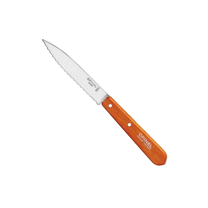 Opinel Essential Tırtıklı Turuncu Soyma Bıçağı 10 cm No:113 - 1