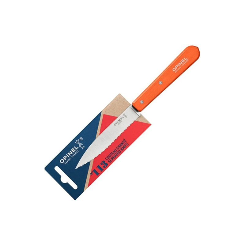 Opinel Essential Tırtıklı Turuncu Soyma Bıçağı 10 cm No:113 - 2