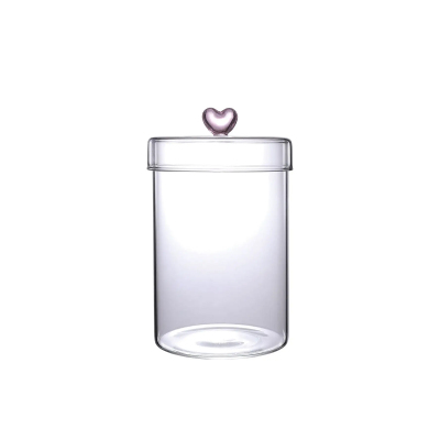 Perotti Hearts Borosilikat Cam Kavanoz 950 ml 10x15 cm - 5