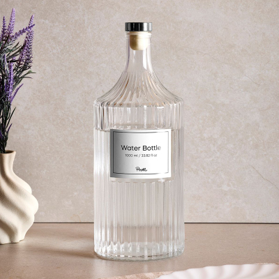 Perotti Viking Cam Şişe ve Yağlık Çift Kapaklı 1000 ml - 1