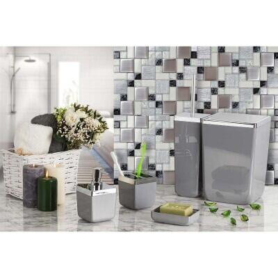 Primanova Toskana Gri Banyo Set - PRIMANOVA