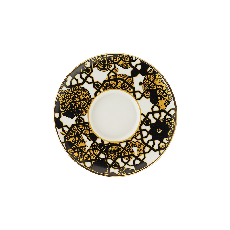 Sandro Moreno 1453 Burçlar Geometrik Gold 12 Parça 6 Kişilik Kahve Fincan Takımı 90 ml - 4