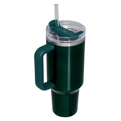 Stanley Quencher Pipetli Termos Bardak 1.18 Lt Metalik Gül Kurusu - 2