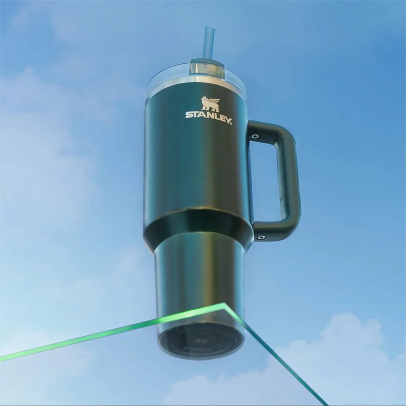 Stanley Quencher Pipetli Termos Bardak 1.18 Lt Metalik Gül Kurusu - 4
