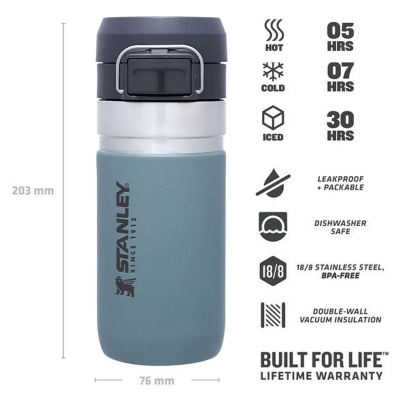 Stanley The Quick Flip Çelik Termos Açık Mavi 0.47 Litre - 2