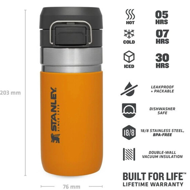 Stanley The Quick Flip Çelik Termos Safran 0.47 Litre - 2