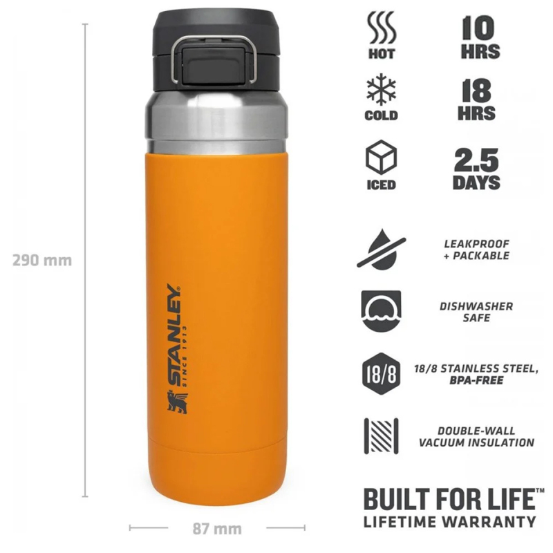Stanley The Quick Flip Çelik Termos Safran 1.06 Litre - 2