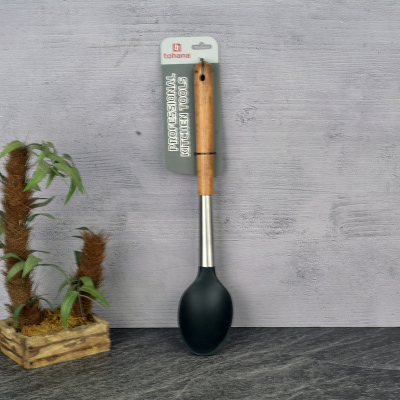Tohana Ahşap Saplı Silikon Kaşık - TOHANA