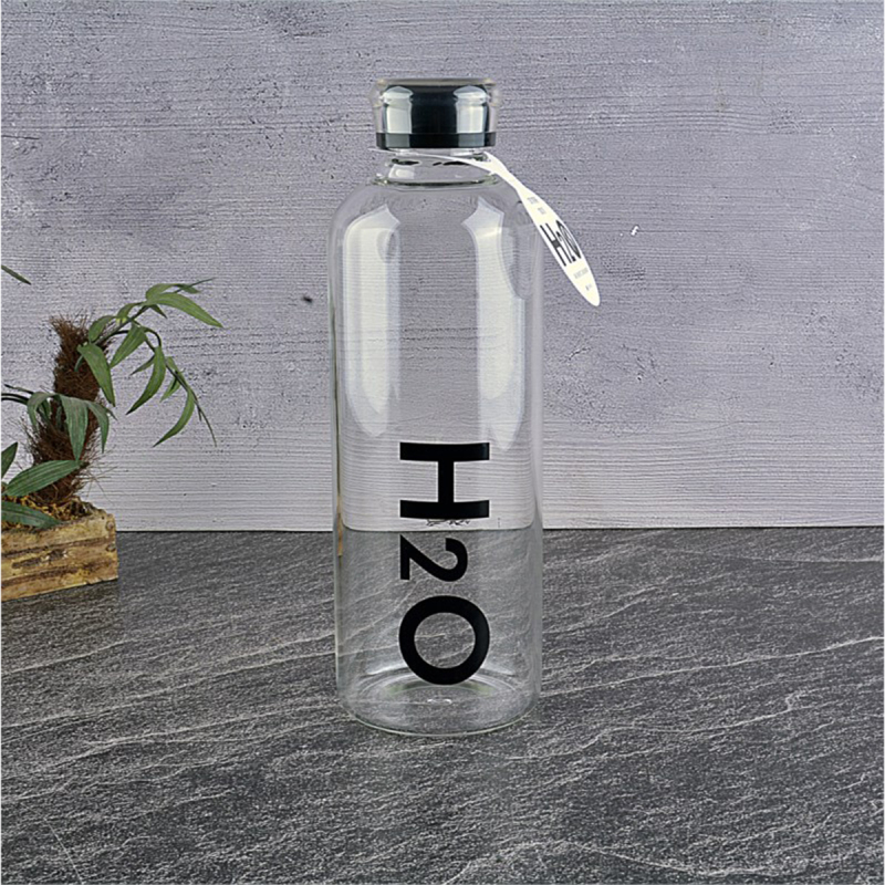 Tohana H2O 1 Litre Borosilikat Cam Matara Siyah - 1