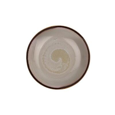 Tulu 19 Cm Klasik Çukur Tabak Kristal İnci Beyaz - TULU