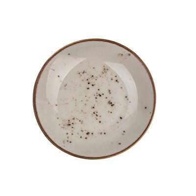 Tulu 19 Cm Klasik Çukur Tabak Reactive Krem - TULU