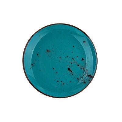 Tulu 19 Cm Klasik Düz Tabak Antik Turkuaz - TULU