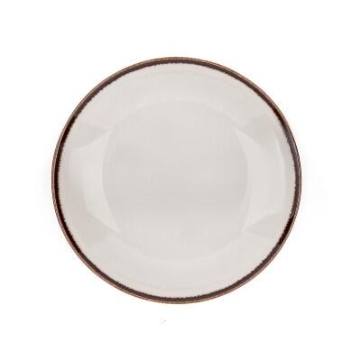 Tulu 19 Cm Klasik Çukur Tabak Fileli Kahve - TULU