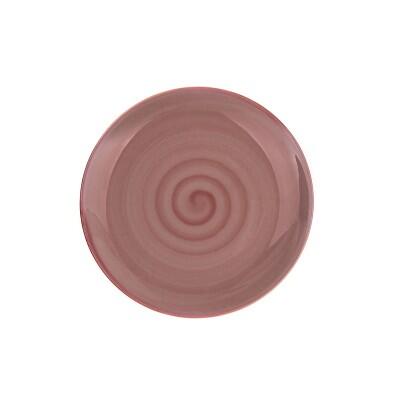 Tulu 19 Cm Klasik Düz Tabak Trend Pembe 06 - TULU
