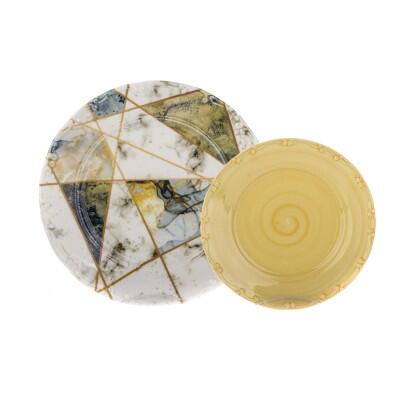 Tulu 7 Parça Pasta Seti Db921 Kombin - TULU PORSELEN