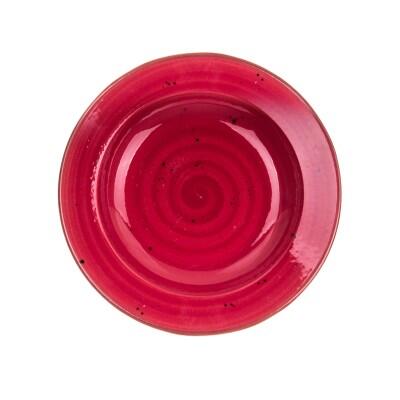 Tulu Ant Kırmızı Çukur Tabak 19 Cm - TULU