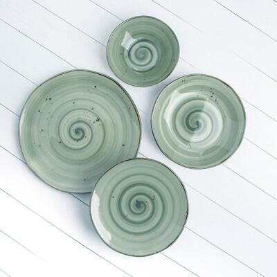 Tulu Klasik Form Horatio 24 Parça 6 Kişilik Yemek Takımı - TULU PORSELEN