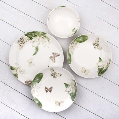 Tulu Klasik 24 Parça 6 Kişilik Yemek Takımı Db1288 - TULU PORSELEN