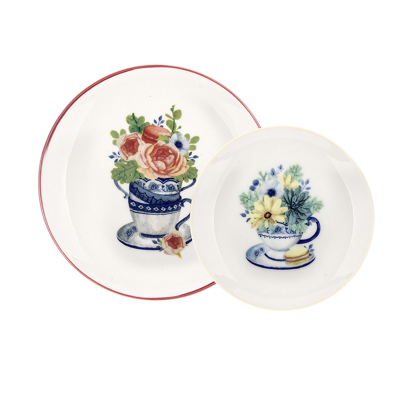 Tulu Klasik 7 Parça Pasta Takımı Db0699 - TULU PORSELEN