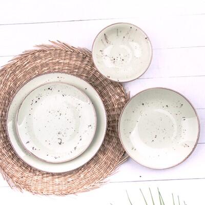 Tulu Klasik Form Romina 24 Parça 6 Kişilik Yemek Takımı - TULU PORSELEN