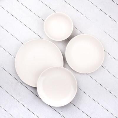 Tulu Klasik Yemek Seti 24 Parça Saten Krem - TULU