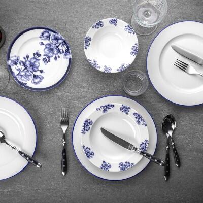 Tulu Lale 24 Parça Yemek Takımı Db5017 - TULU