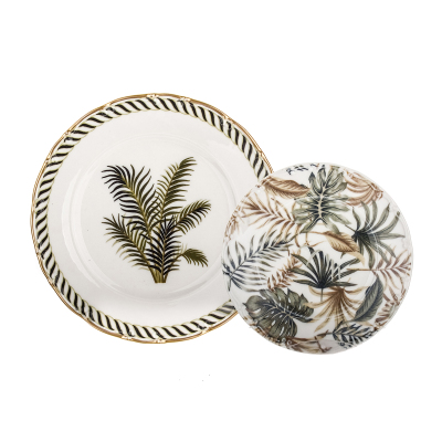 Tulu Liana 7 Parça Pasta Seti Db1349 - TULU PORSELEN