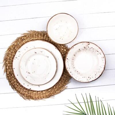 Tulu Papatya 24 Parça Yemek Seti R46 Krem - TULU