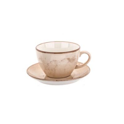 Tulu Porselen 4 Parça Latte Seti R40 Cappucino - TULU PORSELEN