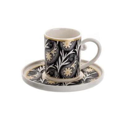 Tulu Semazen Form 6 Kişilik Kahve Fincan Takımı D2017 - TULU PORSELEN