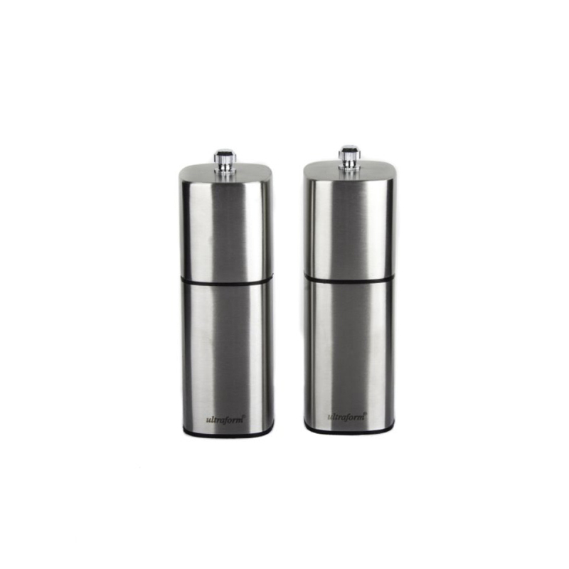 Ultraform Metal Karabiber+Tuzluk Değirmen Set 15Cm - 1