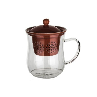 Ultraform Porselen Süzgeçli Oval Kupa Kırmızı - ULTRAFORM