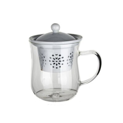 Ultraform Porselen Süzgeçli Oval Kupa Mavi - ULTRAFORM