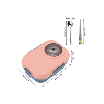 Vagonlife Lunchbox Pembe 900 ml - 2