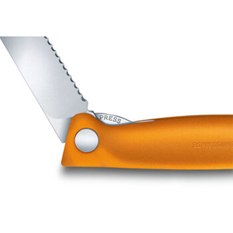 Victorinox S Classic Turuncu Katlanır Soyma Bıçağı 11 cm - 4
