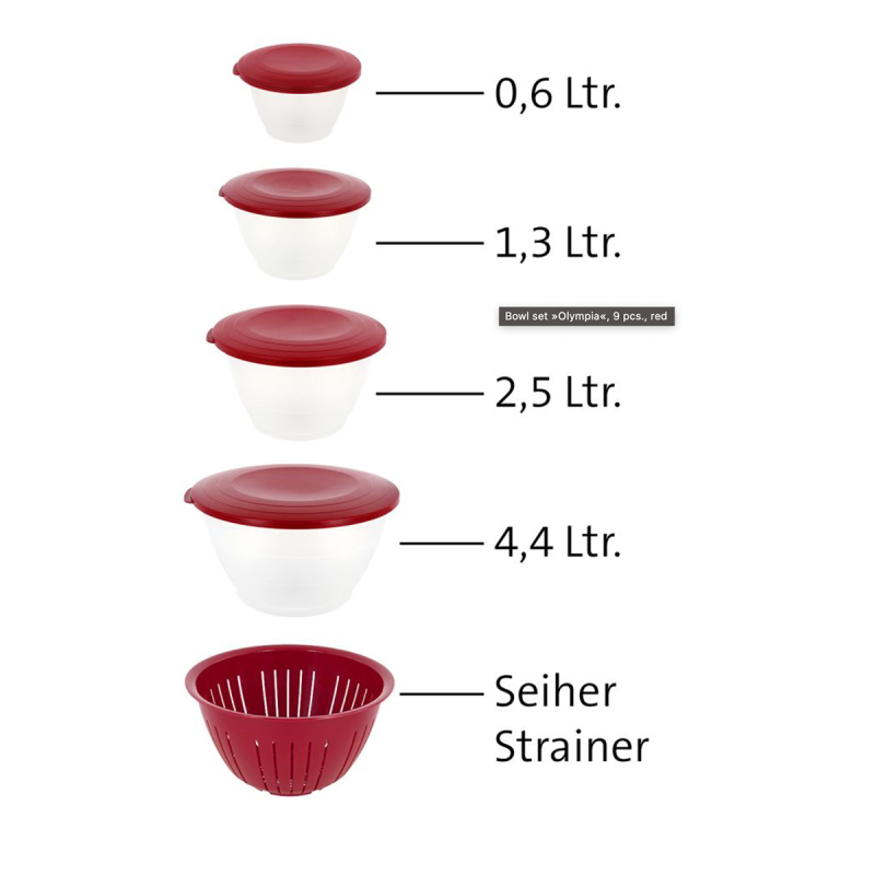 Westmark Olympia Saklama Kabı Ve Süzme Seti 9 Parça - 6
