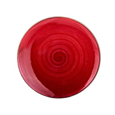 Yegane 24 Cm Klasik Düz Tabak Trend Kırmızı - YEGANE